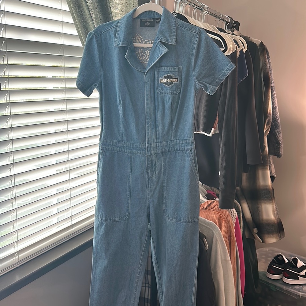 Harley Davidson Denim Jumpsuit